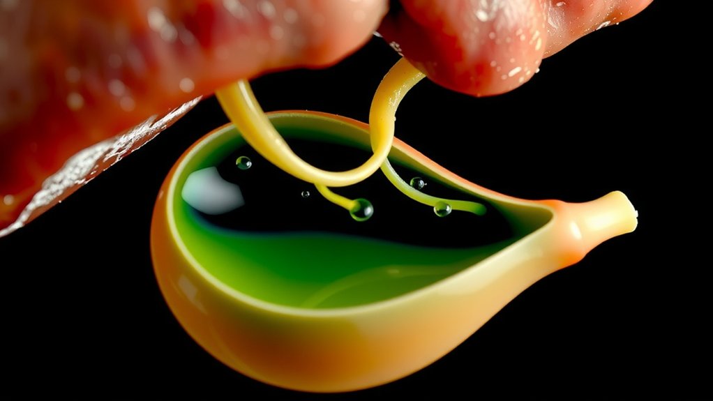 bile produced stored concentrated