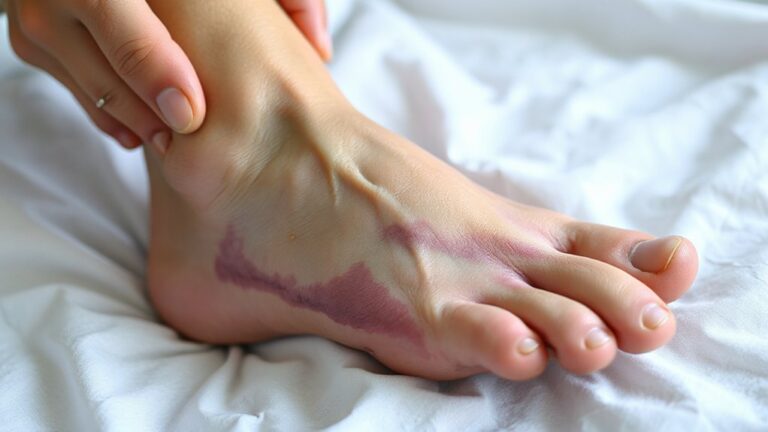 broken foot visual signs