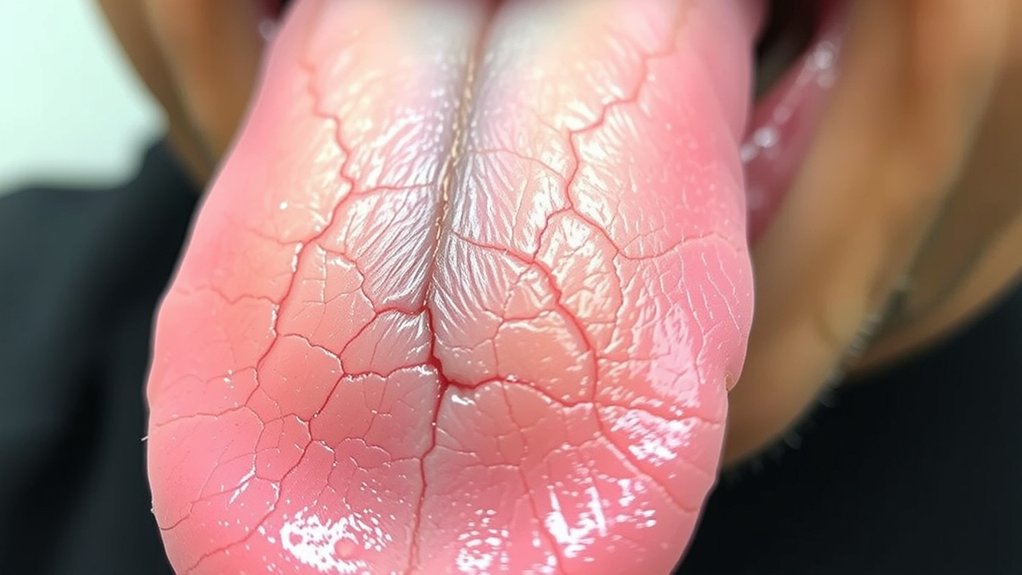 dried riverbed fissured tongue