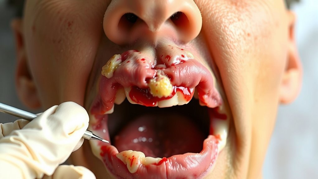 fever exudate strep throat