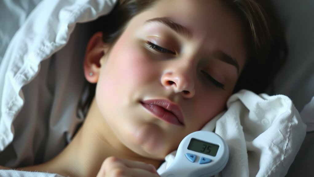 flushed feverish dizzy drained