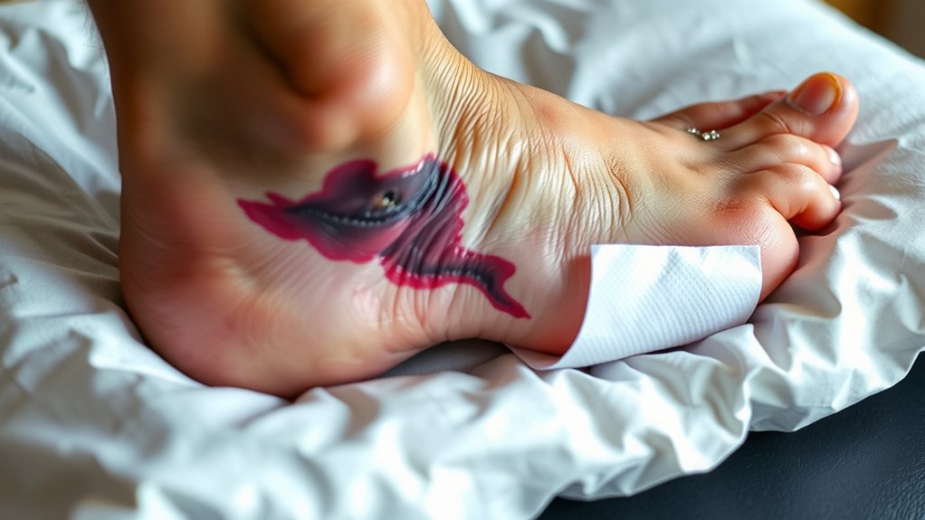 foot fracture pain map