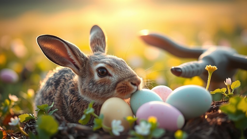 hare eggs symbolize rebirth