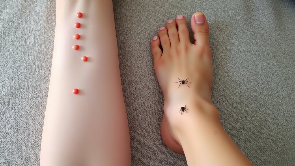 lines mean bedbug bites