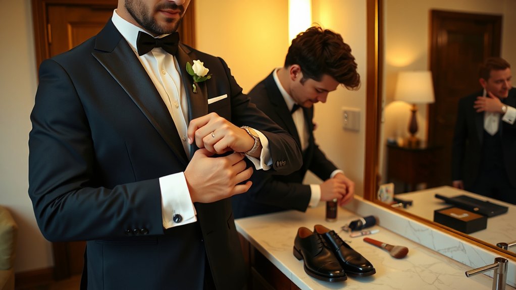 meticulous groomsmen attire enforcement
