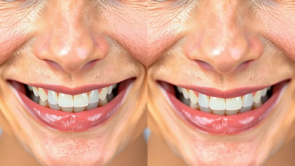 moderate lower incisor coverage