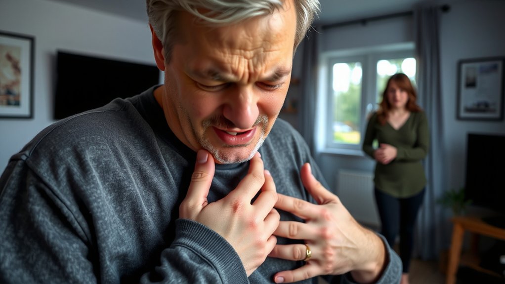 radiating chest pain call