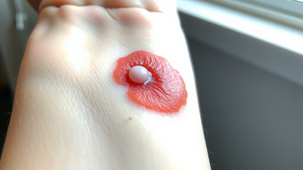 red itchy warm swollen