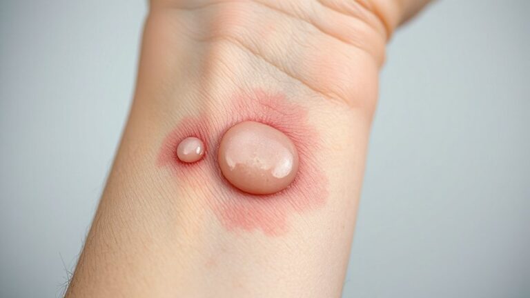 red swollen puncture mark