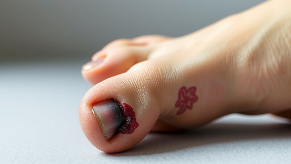 sharp weight bearing pain bruising