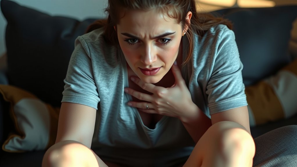 sudden sharp pleuritic breathlessness