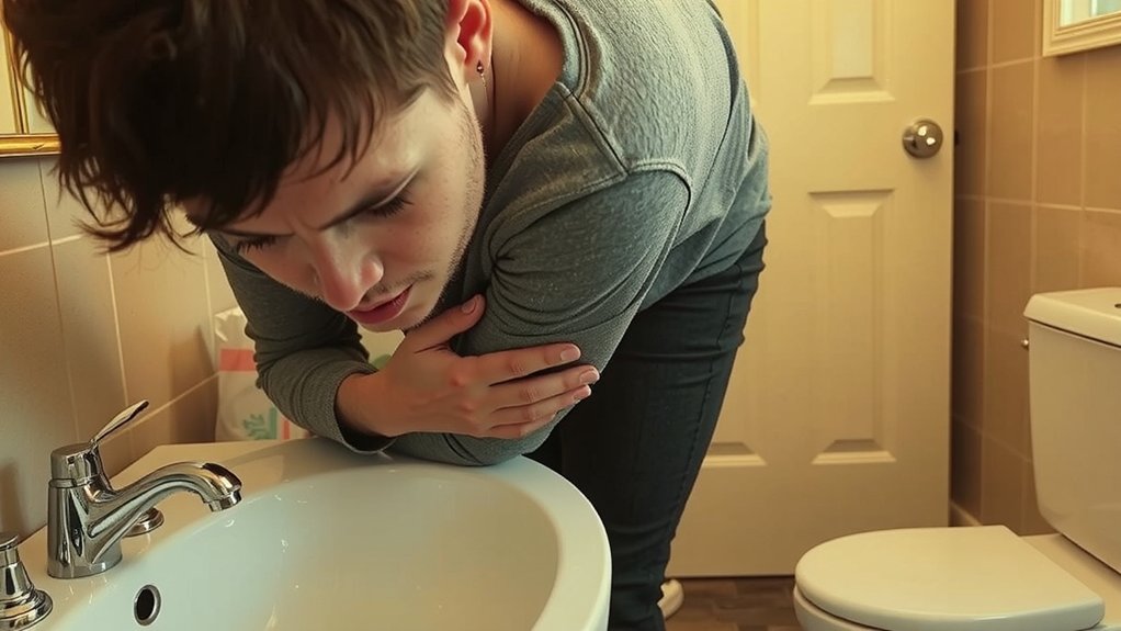 sudden urgent watery diarrhea