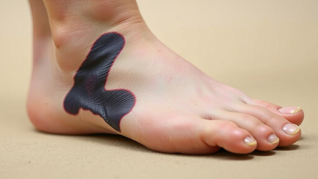 swelling bruising toe deformity