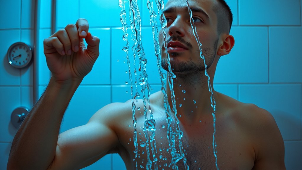 timed cold showers breathe