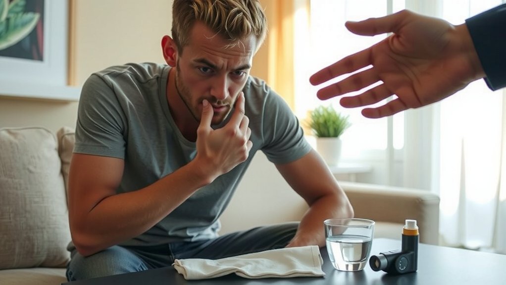 two puffs paced breathing